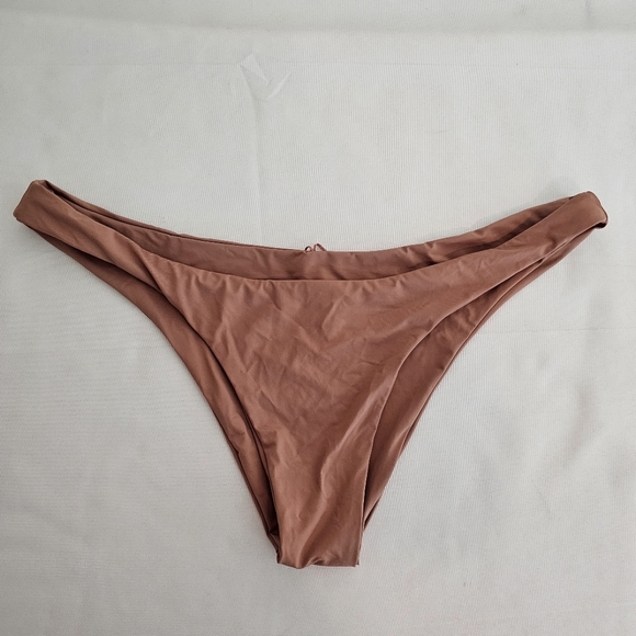 NWT Lulus Nova High Cut Bikini Bottom Size XL Brown Swim Swimwear Surf Beach - Picture 2 of 9